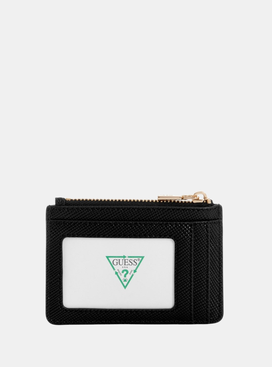 GUESS Womens Black Laurel Credit Card Case ZG7459505 Back View