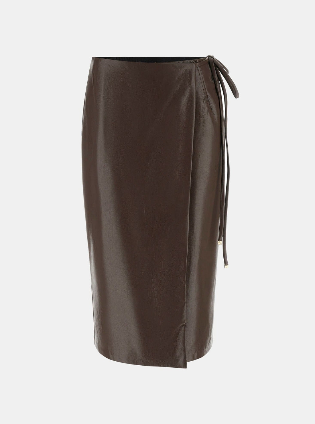 GUESS Marciano Brown Gladys Wrap Skirt 5BGD077389A Flatlay