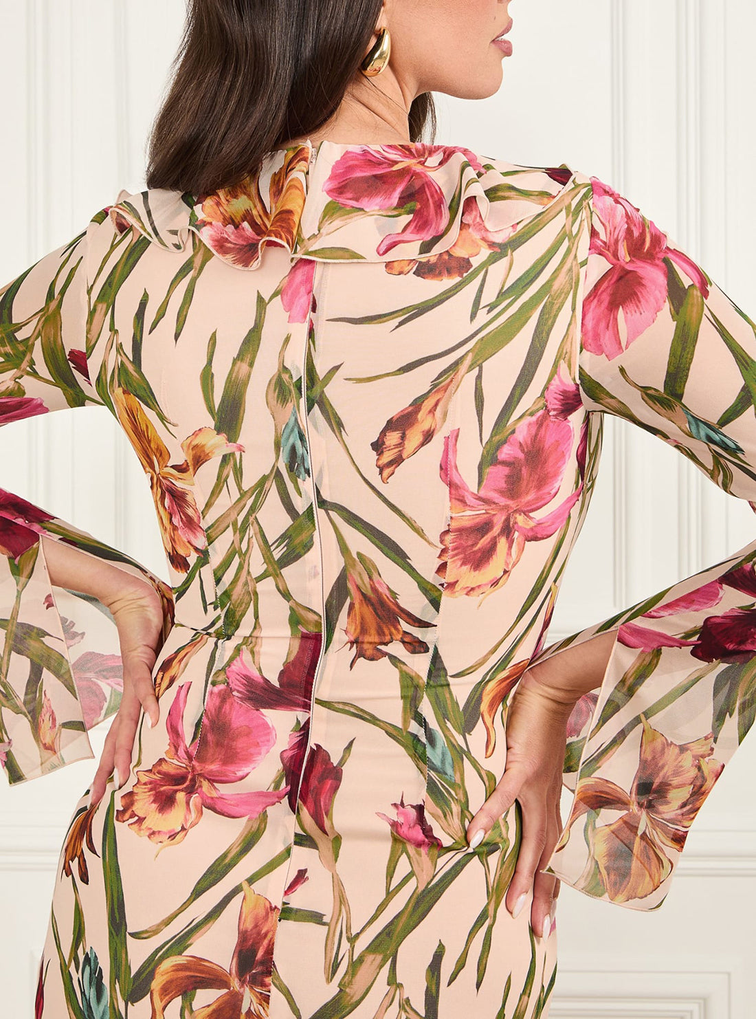 Marciano Floral Print Iris Maxi Dress