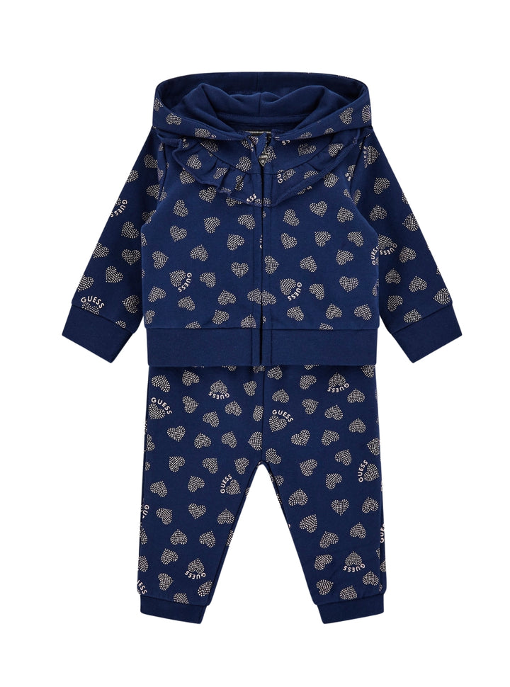 GUESS Kids Blue Active Top and Pants Set (0-18m) A5BG08KAD74 Front View