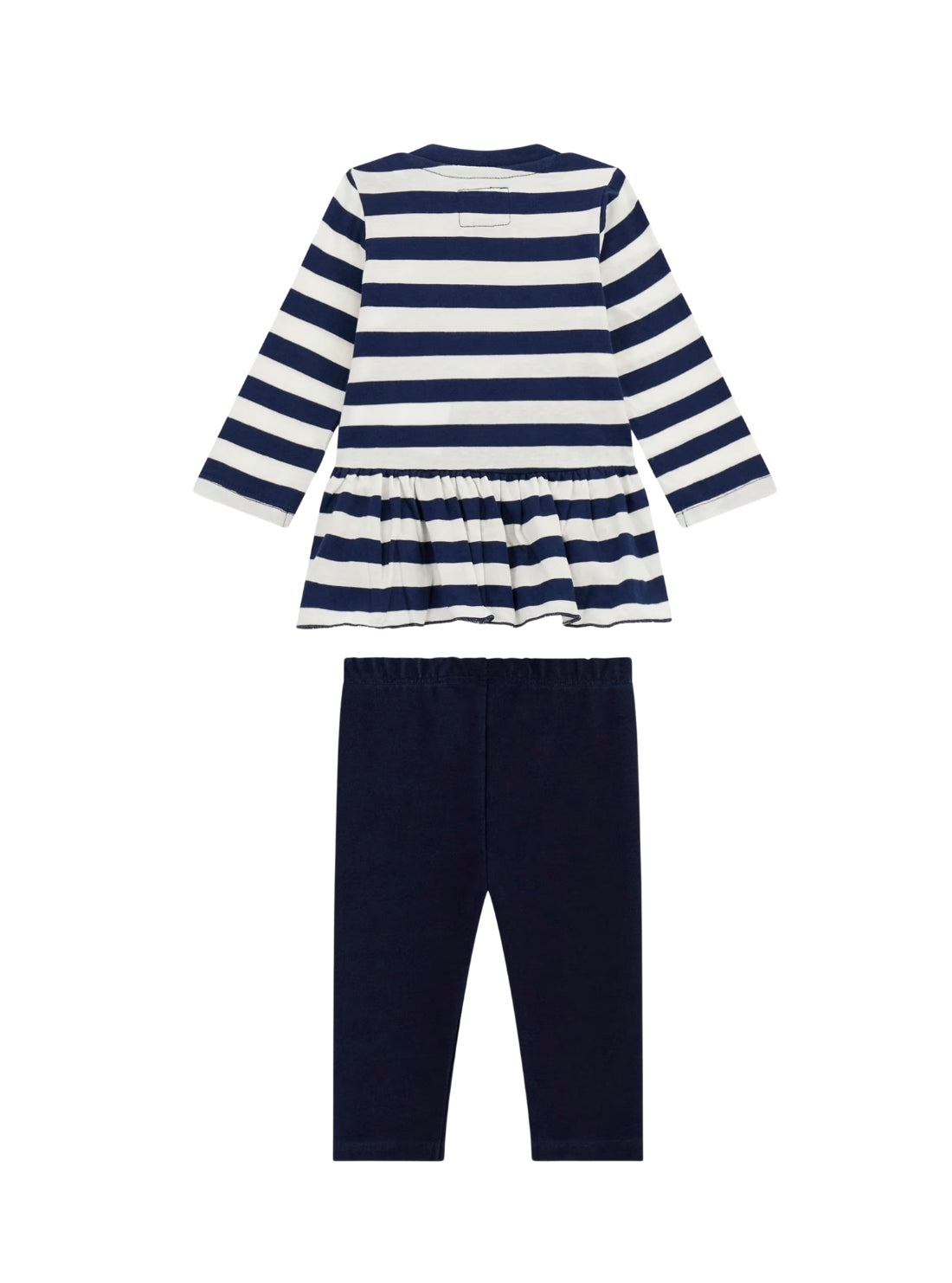 GUESS Kids Blue Long Sleeve T-Shirt and Leggings Set (6-18m) A5YG08K9N34 Back View
