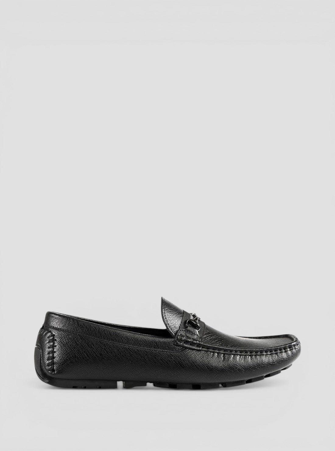 GUESS Footwear Black Aarav Loafers AARAV Side View