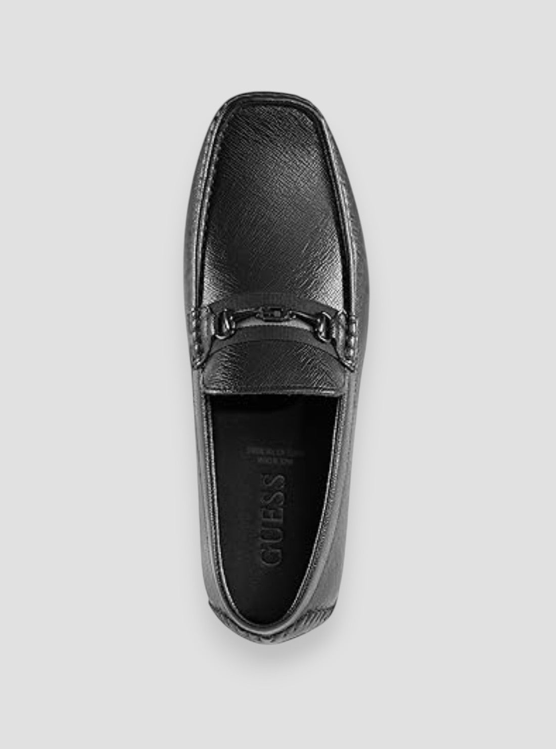 GUESS Footwear Black Aarav Loafers AARAV Top View