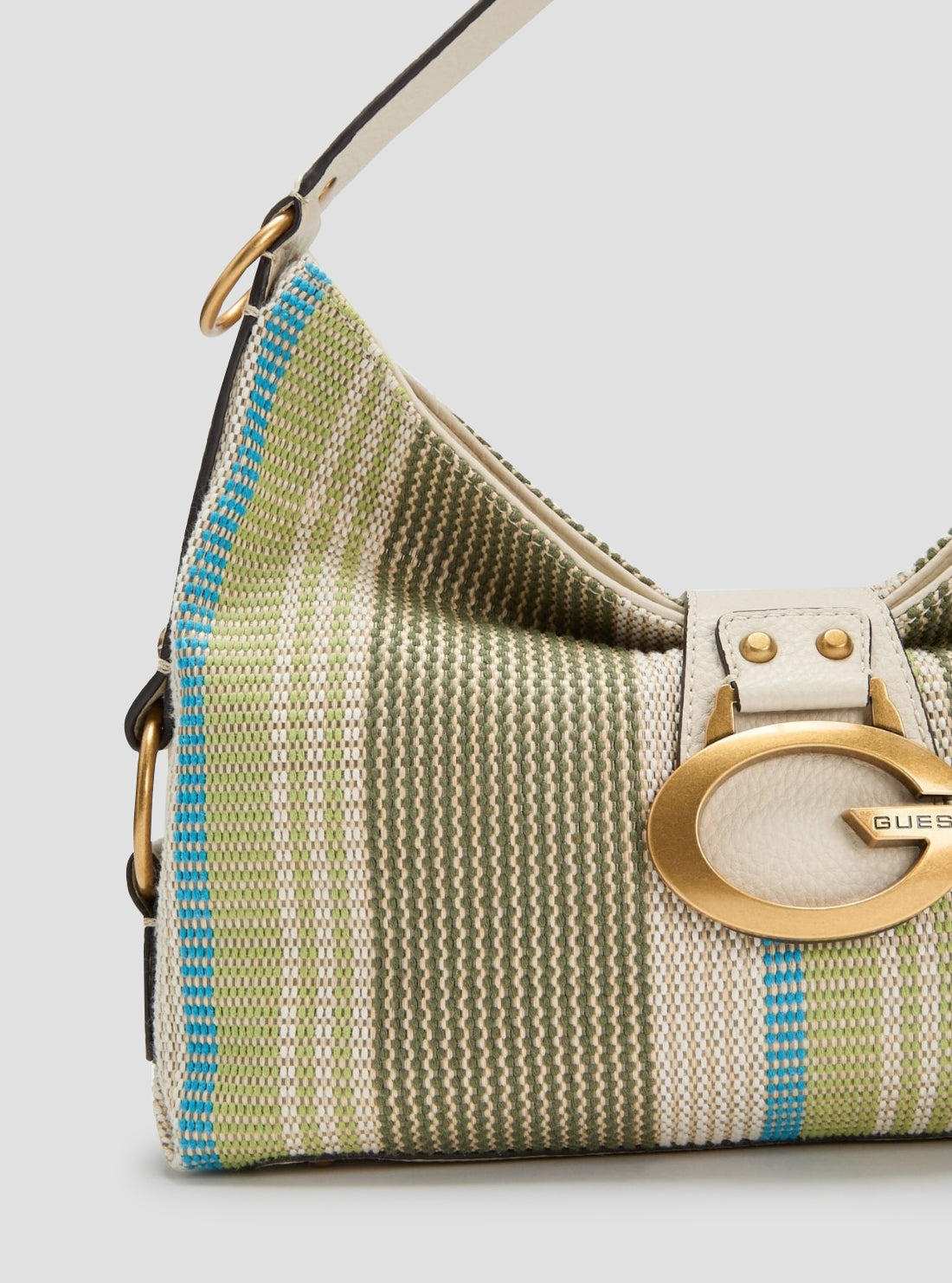 GUESS Womens Olive Multi Camden Shoulder Bag AB93081 Detail View