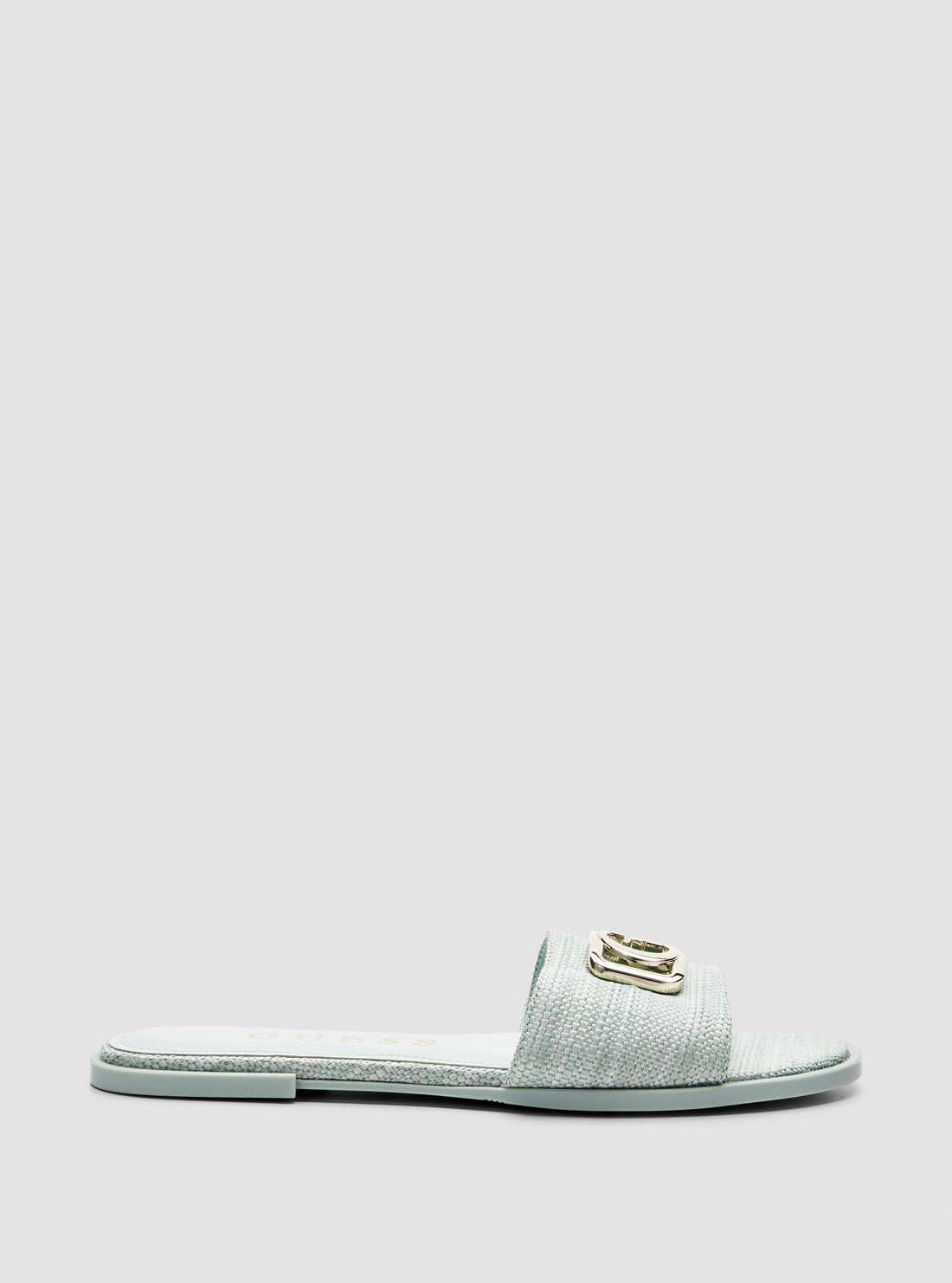 GUESS Womens Green Adrinna Slides ADRINNA Side View