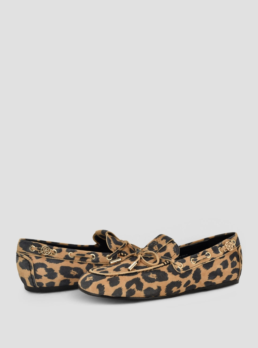 GUESS FMedium Brown Aisha Loafers AISHA Front Side View