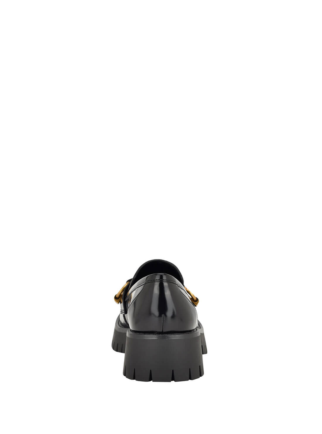 Black Logo Almost Loafers | GUESS Women's Shoes | back view