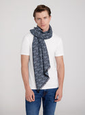 GUESS Blue Ederlo Scarf front view