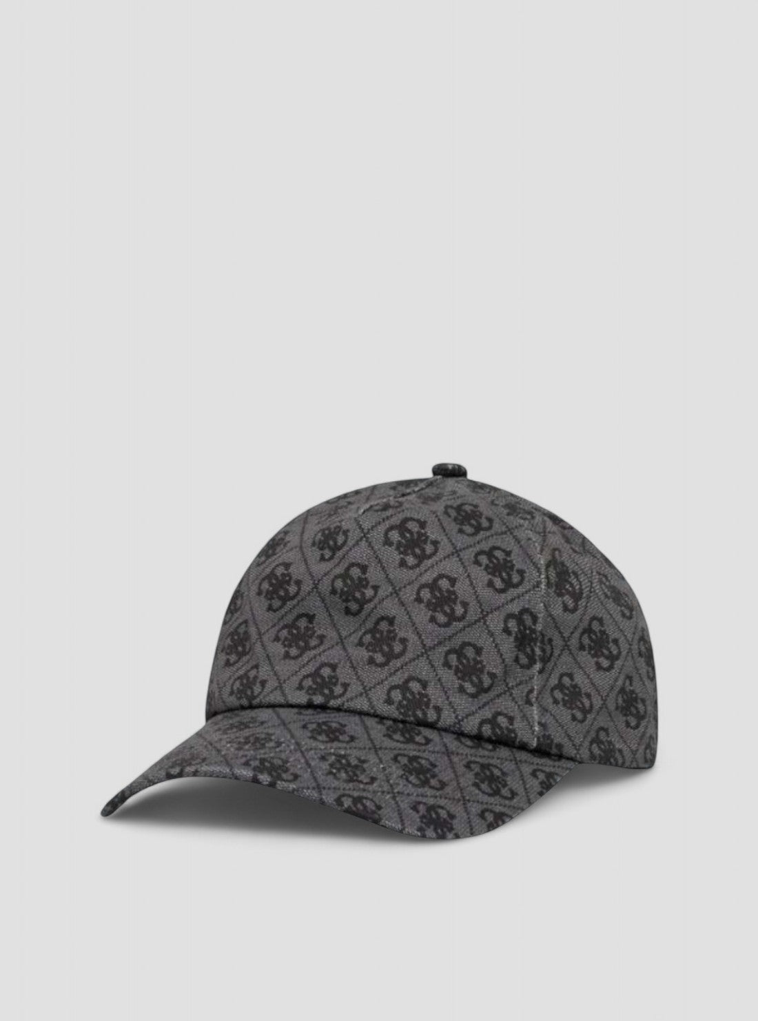 GUESS Mens Black London Logo Baseball Cap AM9485COT01 Side view