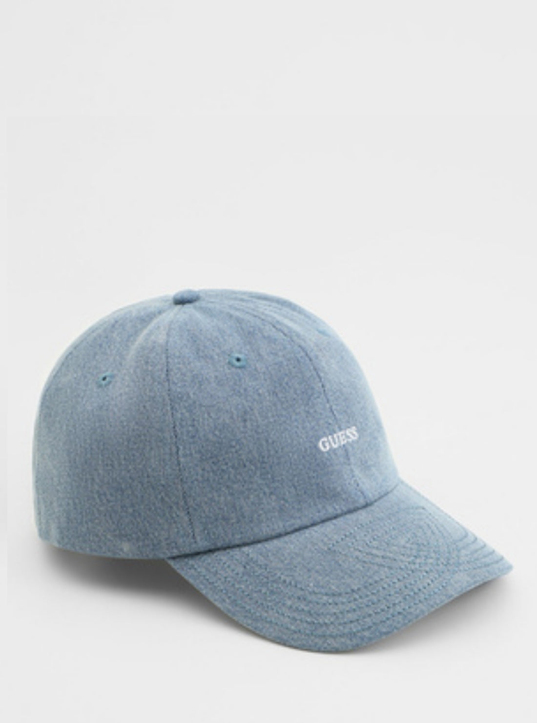 GUESS Mens Denim London Baseball Cap AM9509POL01 Side View