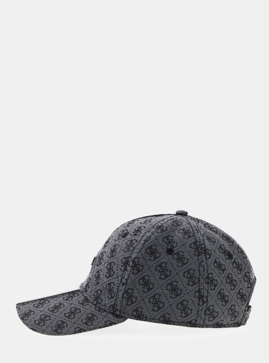 GUESS Mens Black Logo Boston Baseball Cap AM9594POL01 Side View