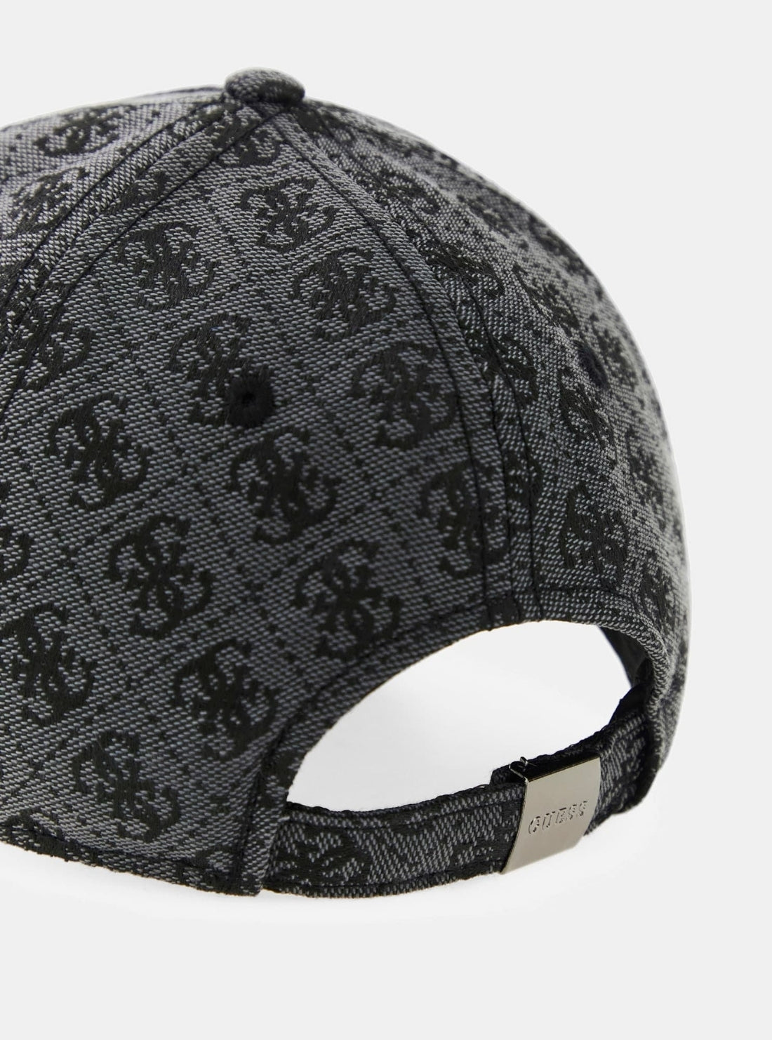 GUESS Mens Black Logo Boston Baseball Cap AM9594POL01 Detail View