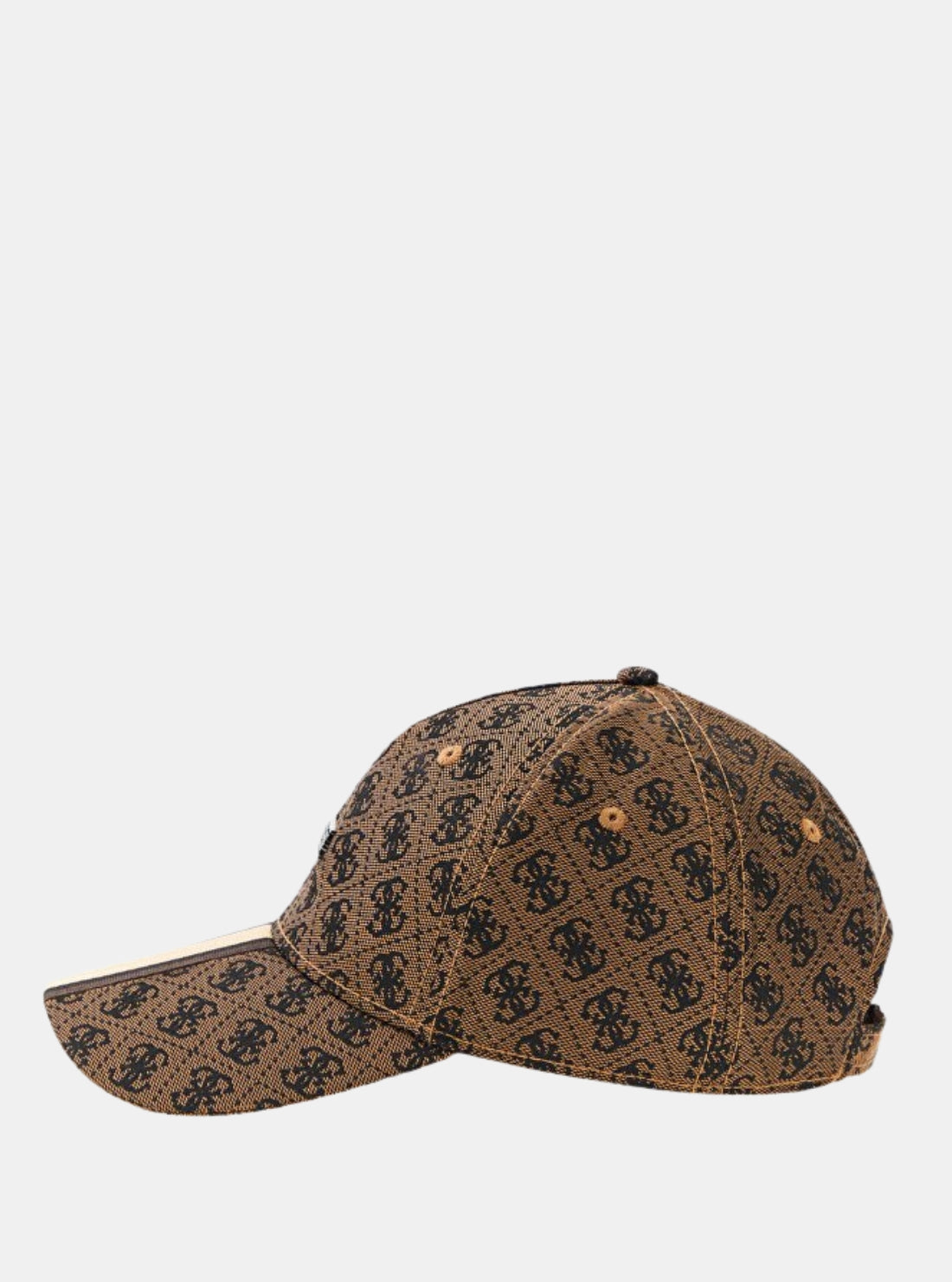 GUESS Accessories Brown Logo Boston Baseball Cap AM9594POL01 Side View