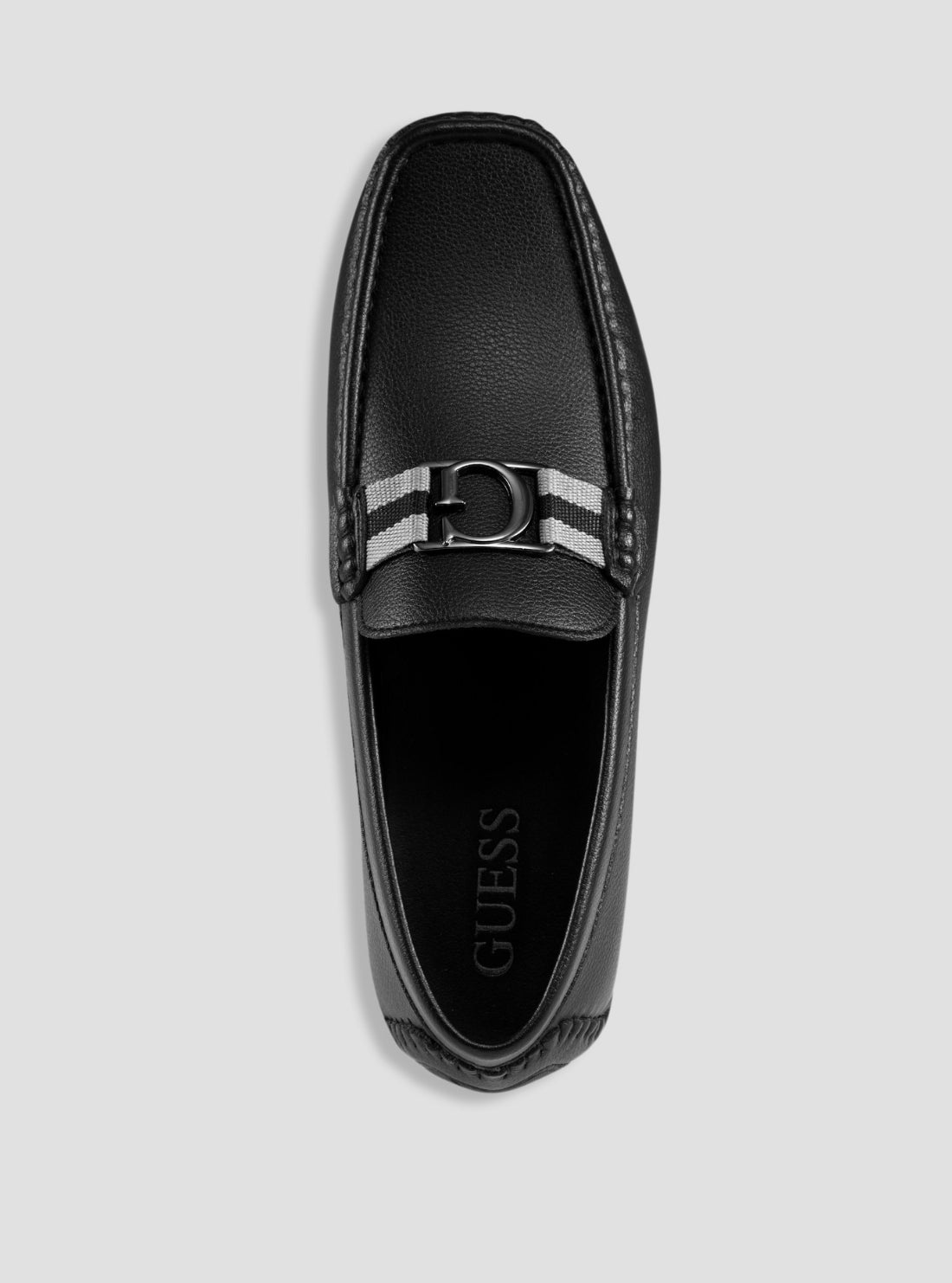 GUESS Womens Black Askers Loafers ASKERS Top View