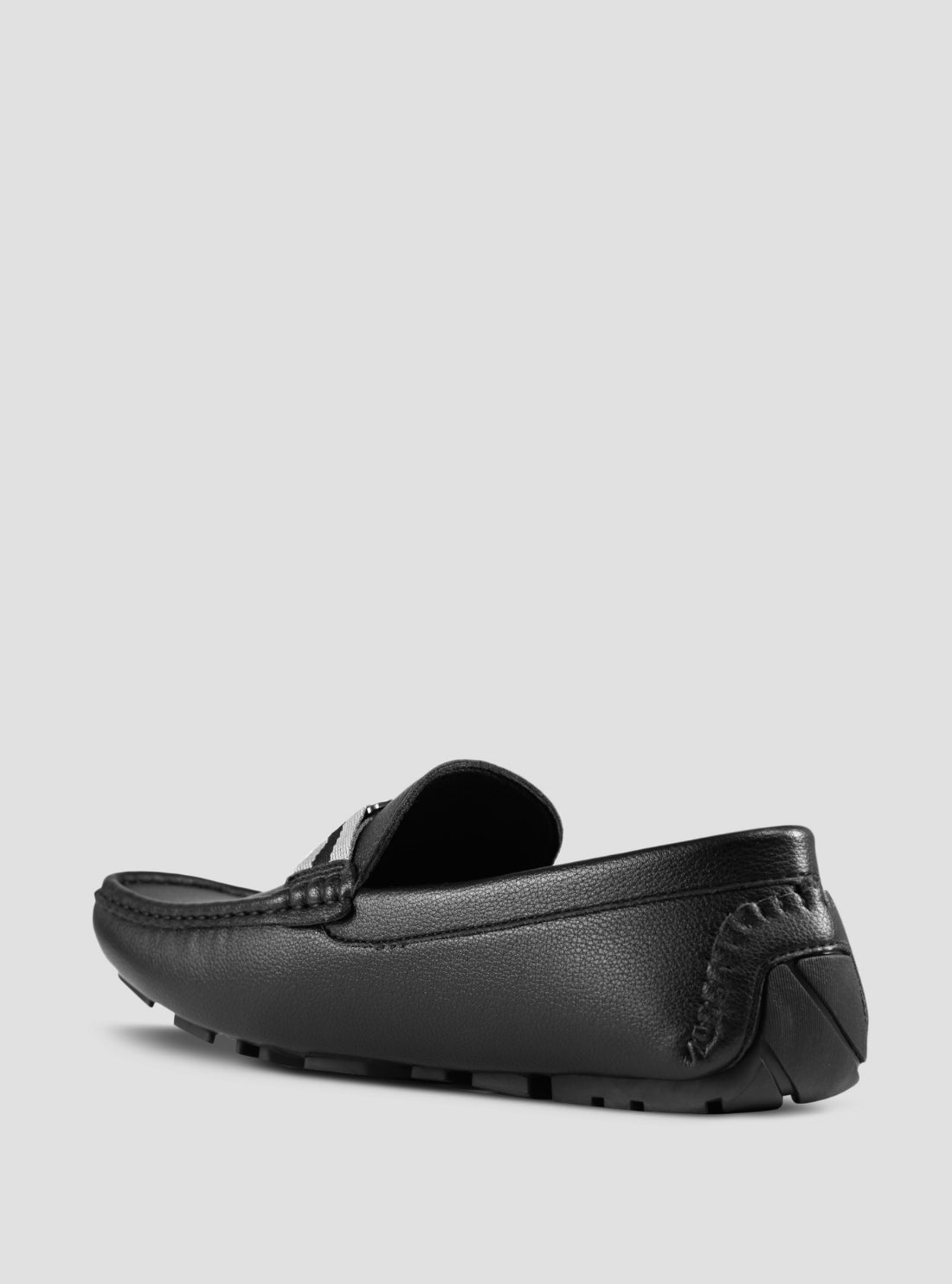 GUESS Womens Black Askers Loafers ASKERS Back View