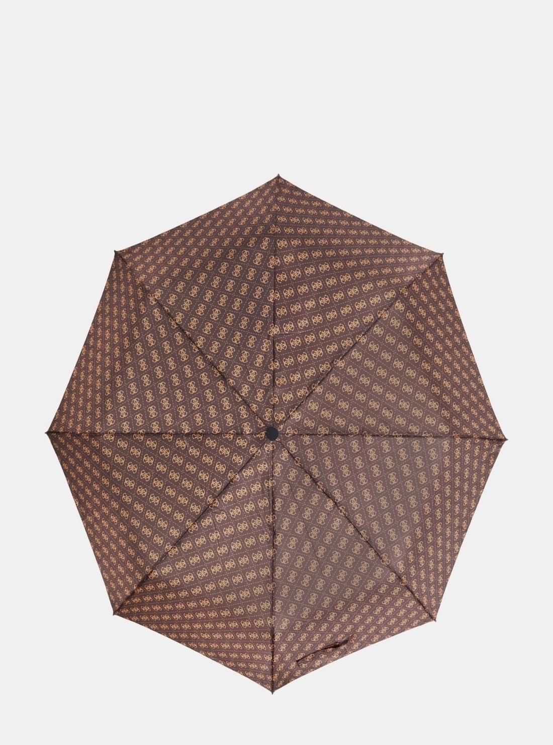 GUESS Womens Brown Logo Signature Umbrella AW5229POL01  Top View