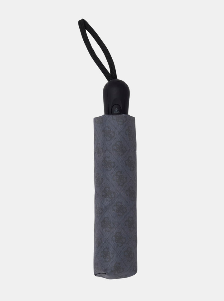 GUESS Accessories Black Logo Signature Umbrella AW5229POL01 Front View