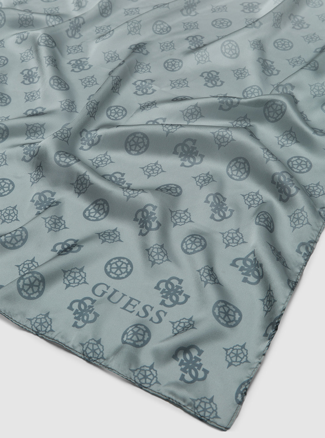 GUESS Womens Black Logo Multi Cresidia Scarf AW5308POL03 Detail View