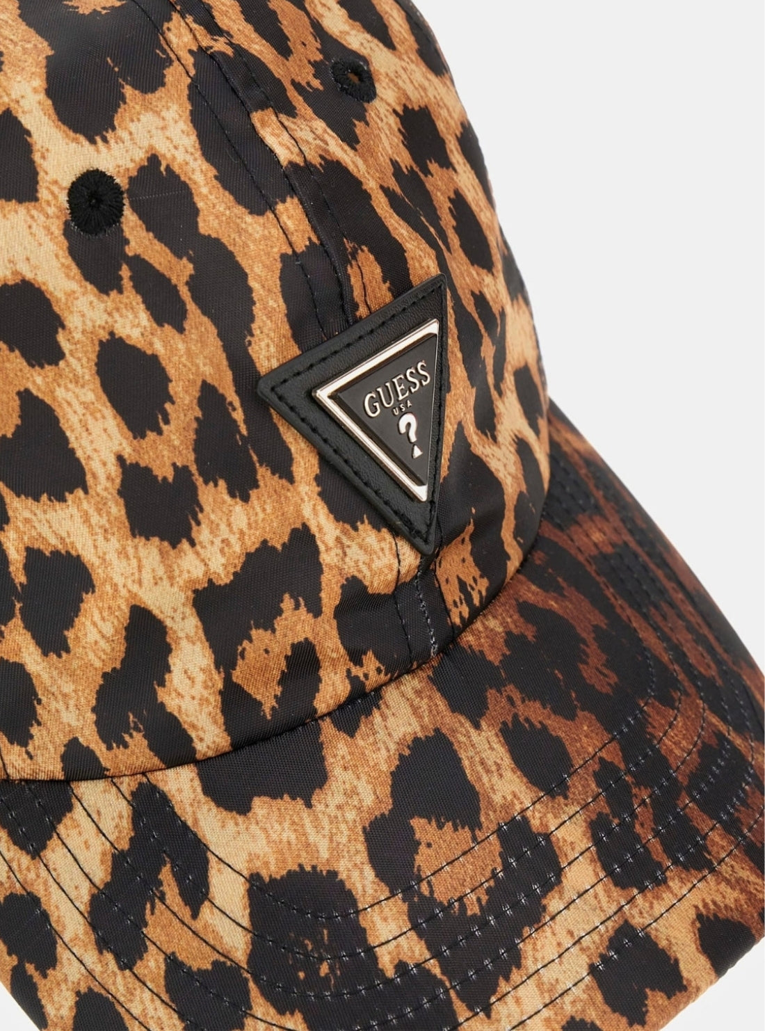 GUESS Womens Brown Multi Baseball Cap AW5320POL01 Detail View