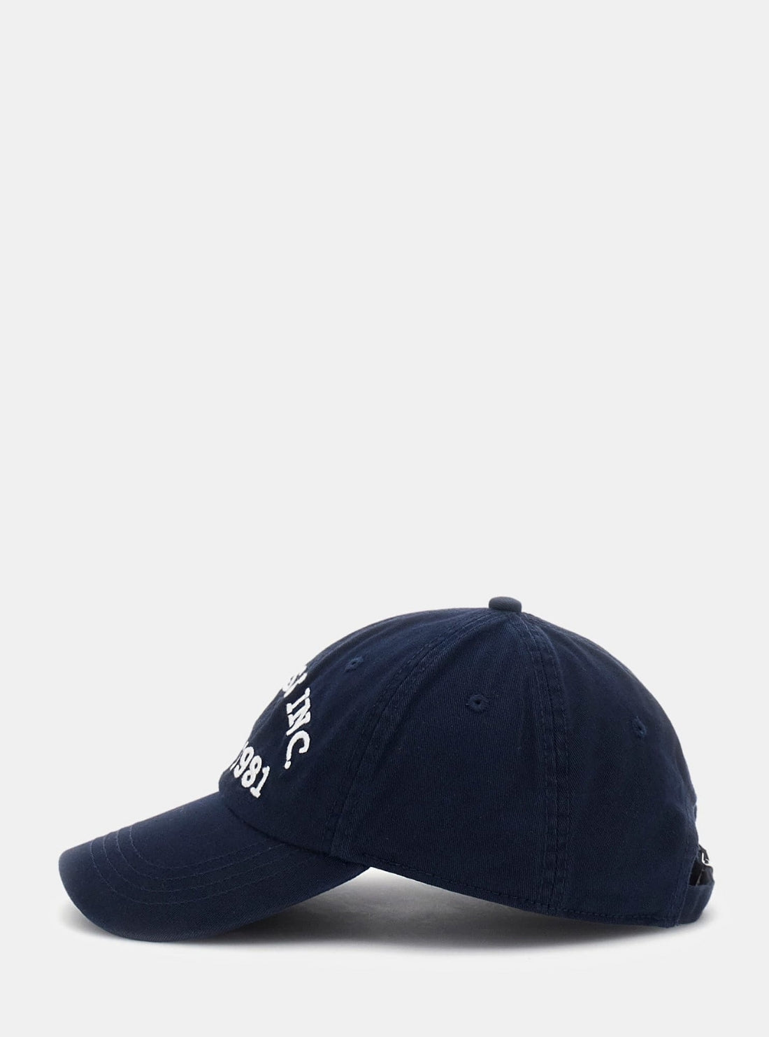 GUESS Accessories Blue 1981 Signature Baseball Cap AW5335COT01 Side View