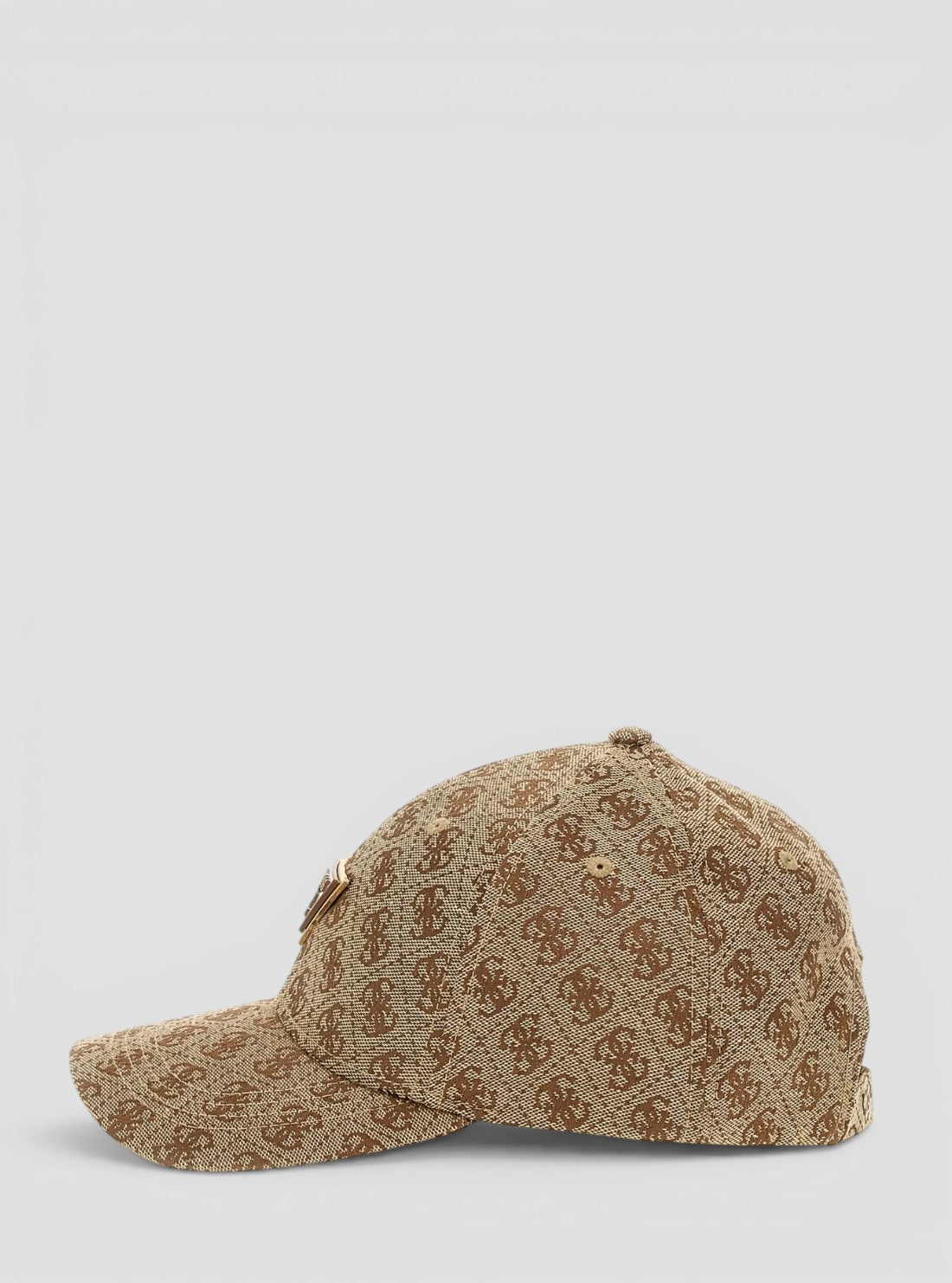 GUESS Accessories Brown Logo Katya Baseball Cap AW5368POL01 Side View