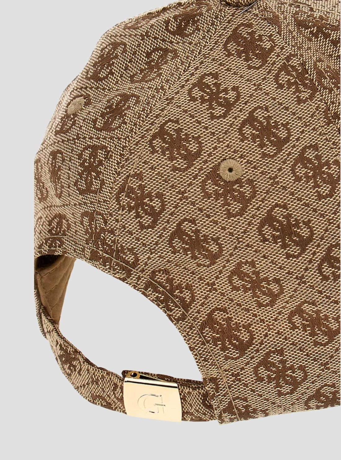 GUESS Accessories Brown Logo Katya Baseball Cap AW5368POL01 Detail View