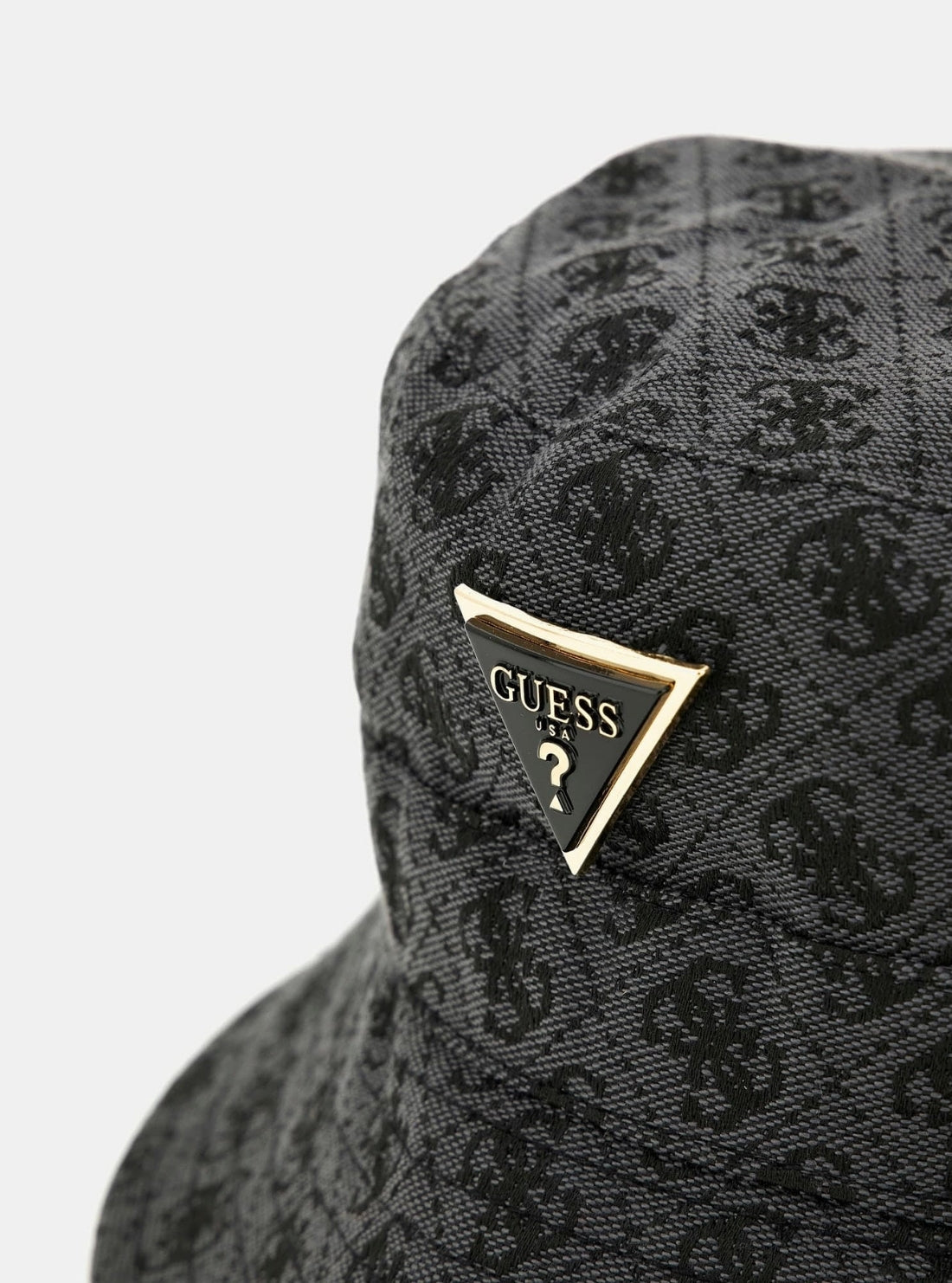GUESS Accessories Black Logo Noelle II Rain Hat AW5371POL01 Detail View