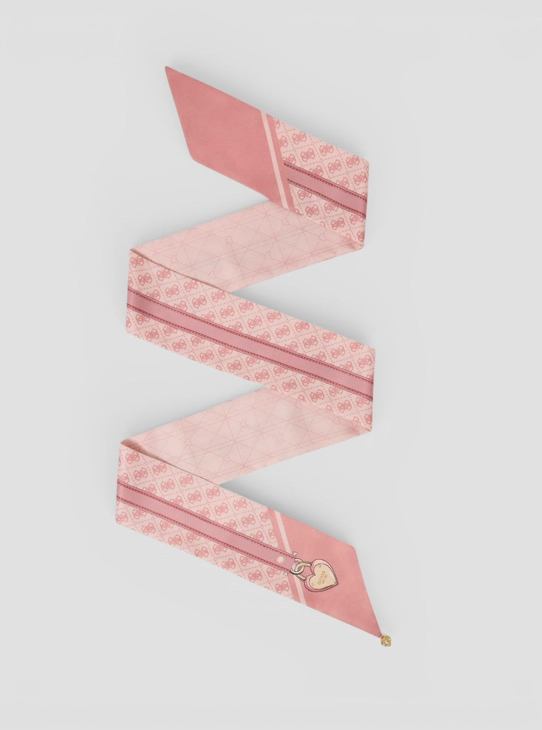 GUESS Womens Pink Printed Bandeau Scarf AW5488POL03 Detail View