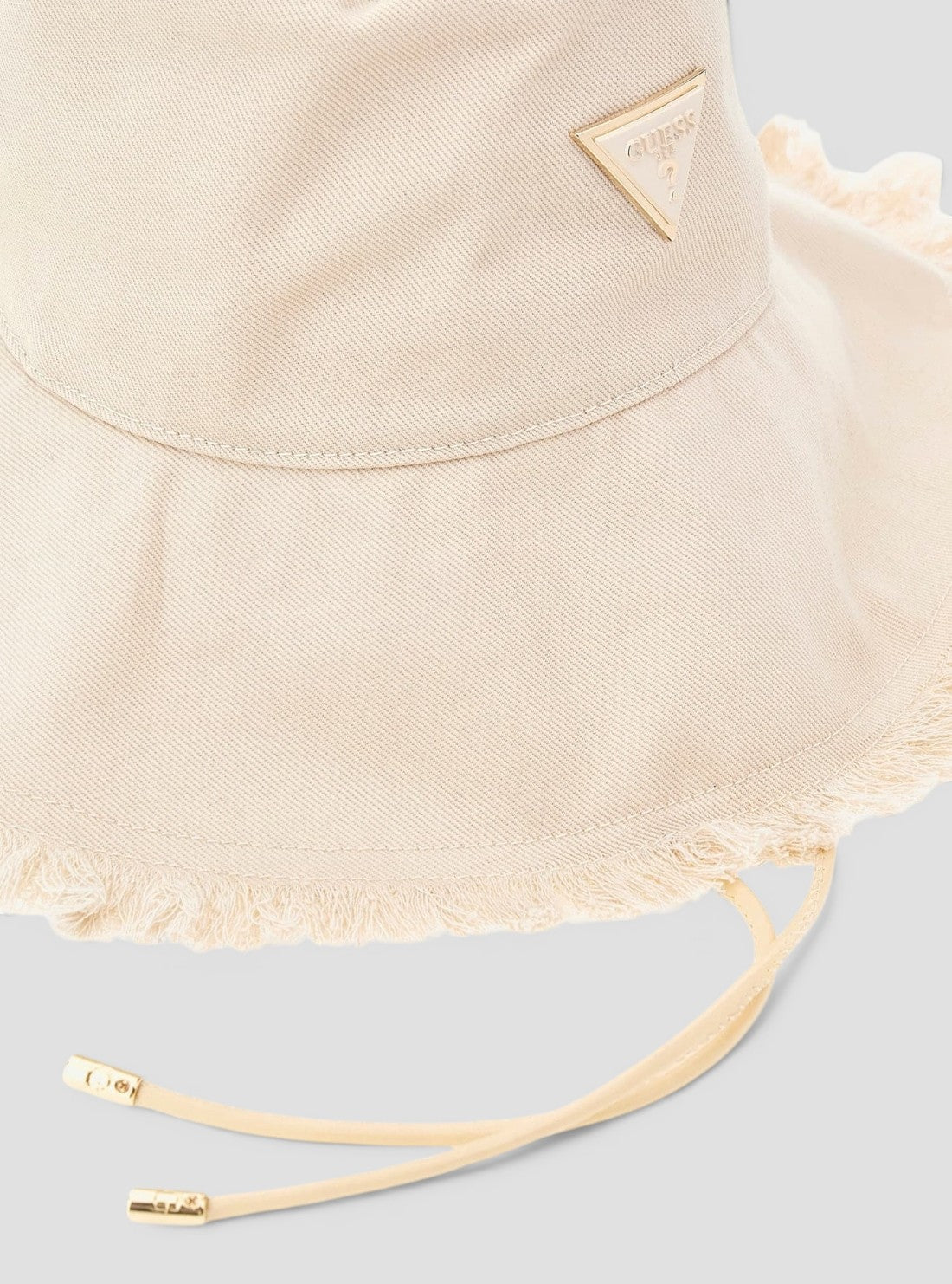 GUESS Womens Beige Sally Gabardine Fedora Hat AW5511COT01 Detail View