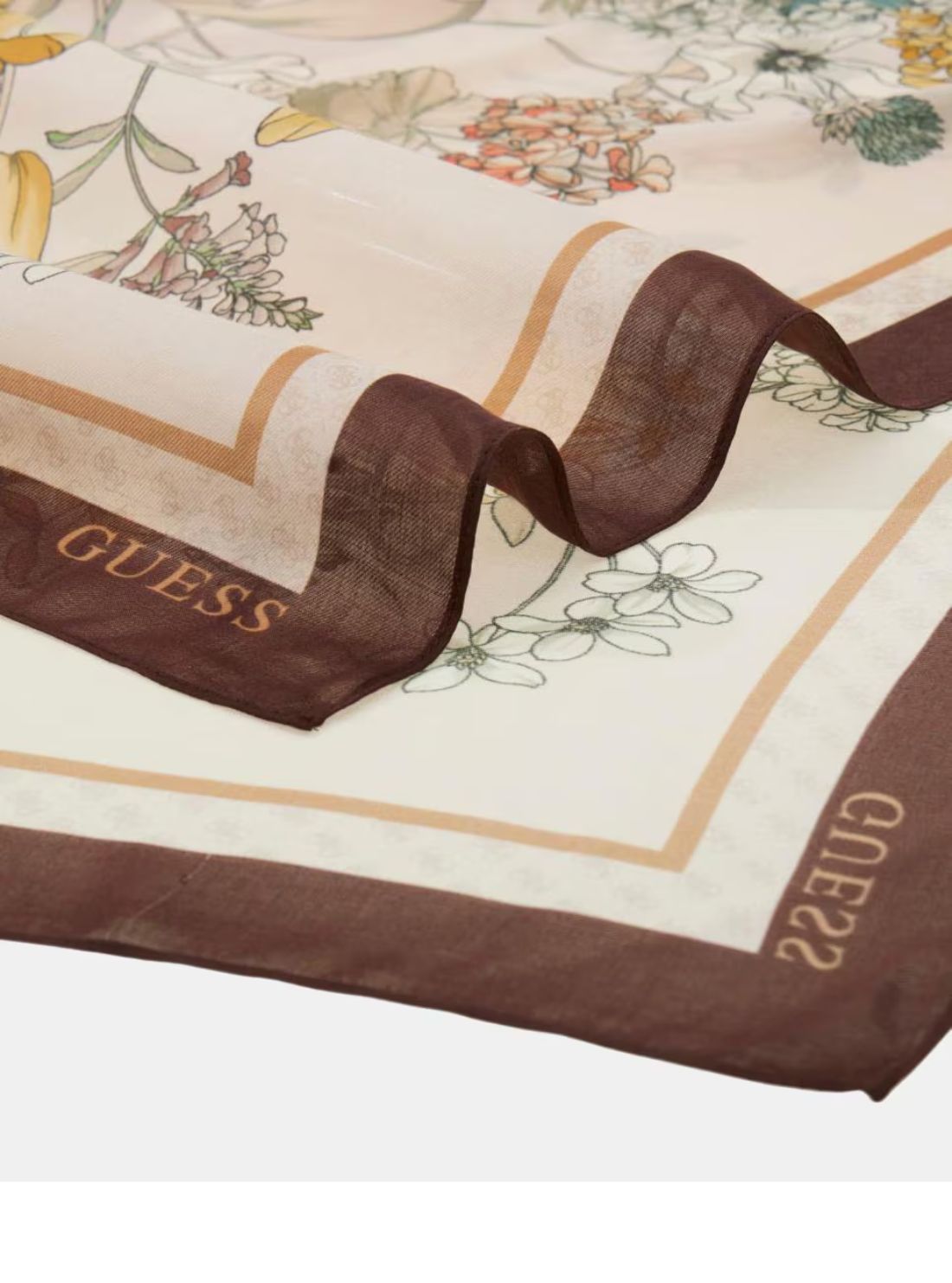GUESS Accessories Brown Printed Kefiah Scarf AW5538MOD03 Detail View2