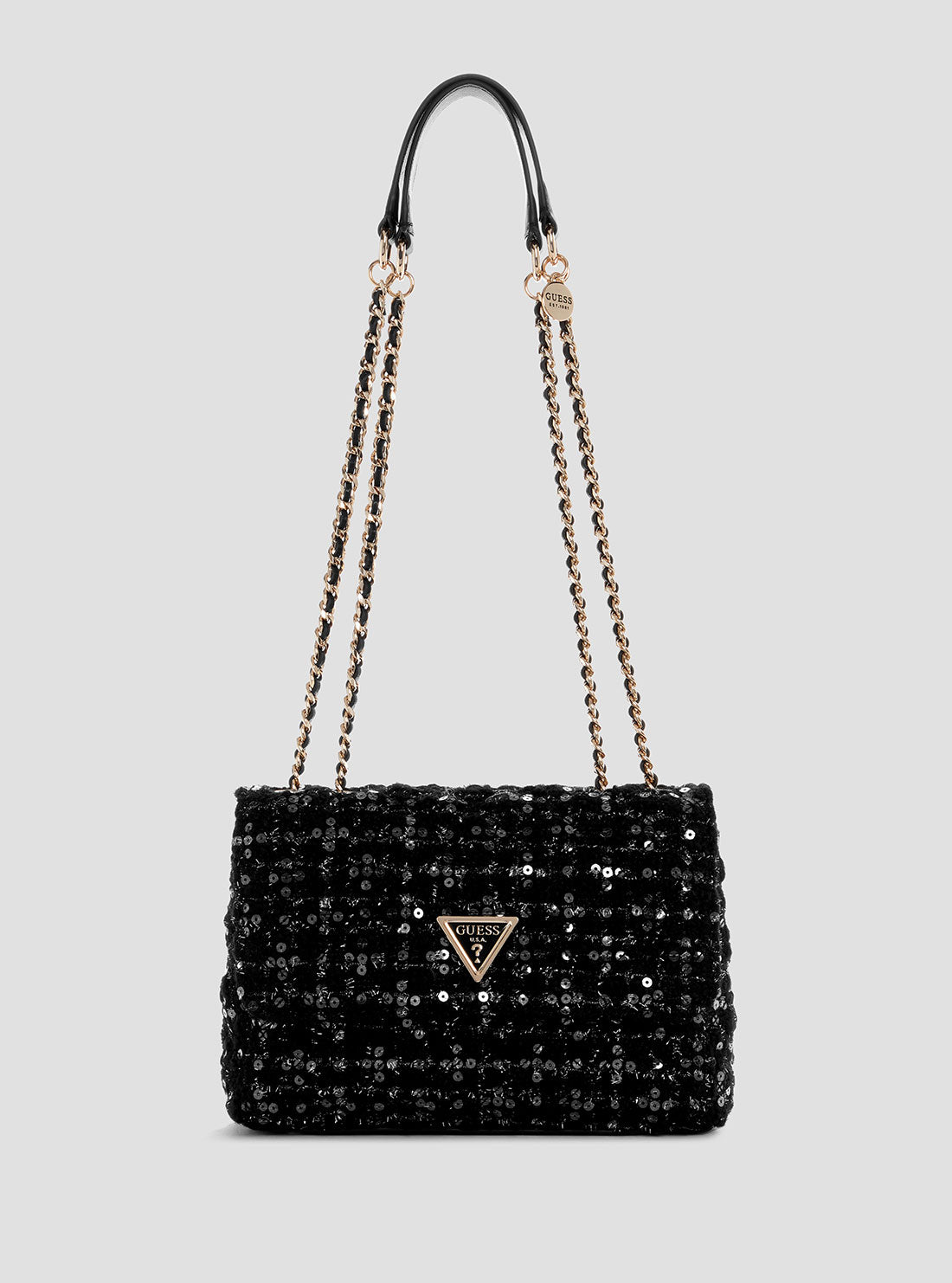 Black Giully Convertible Flap Bag