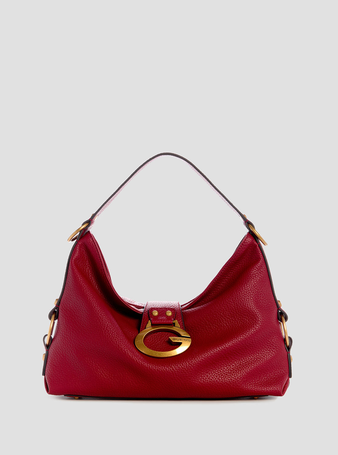 GUESS Womens Red Camden Shoulder Bag BB930818 Front View