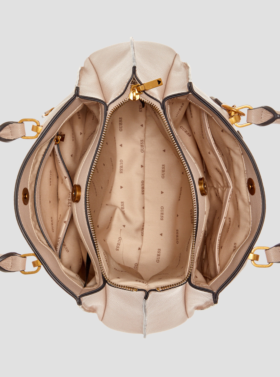 Beige Malva Girlfriend Satchel Bag