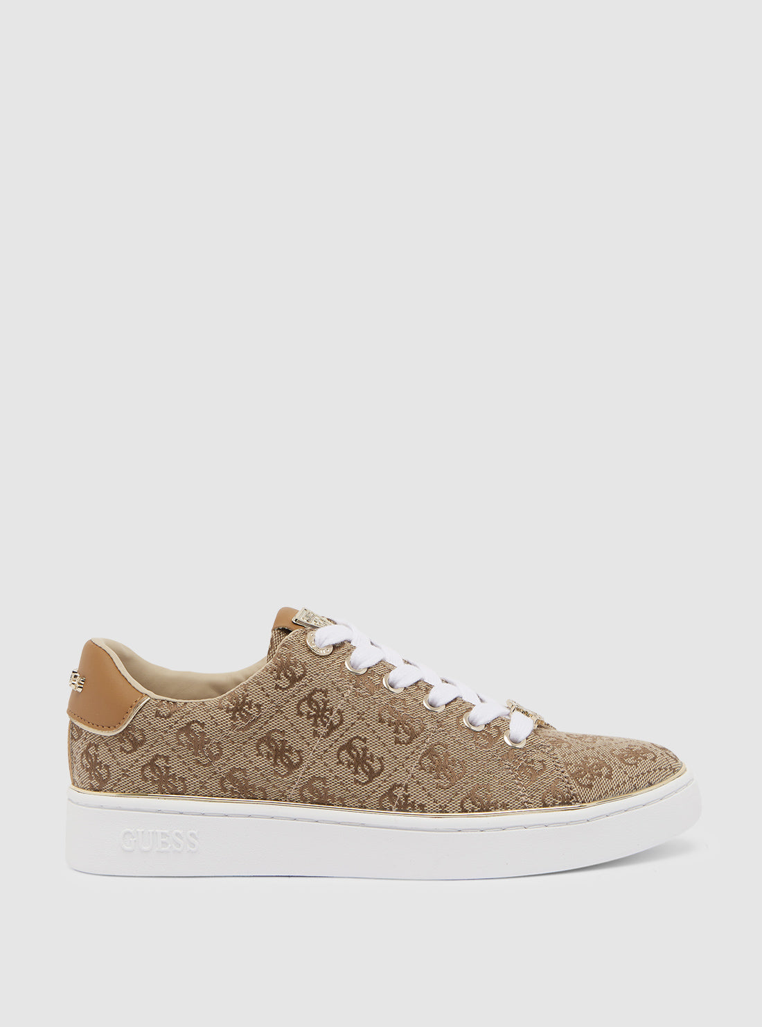Brown Logo Beary Low-Top Sneakers
