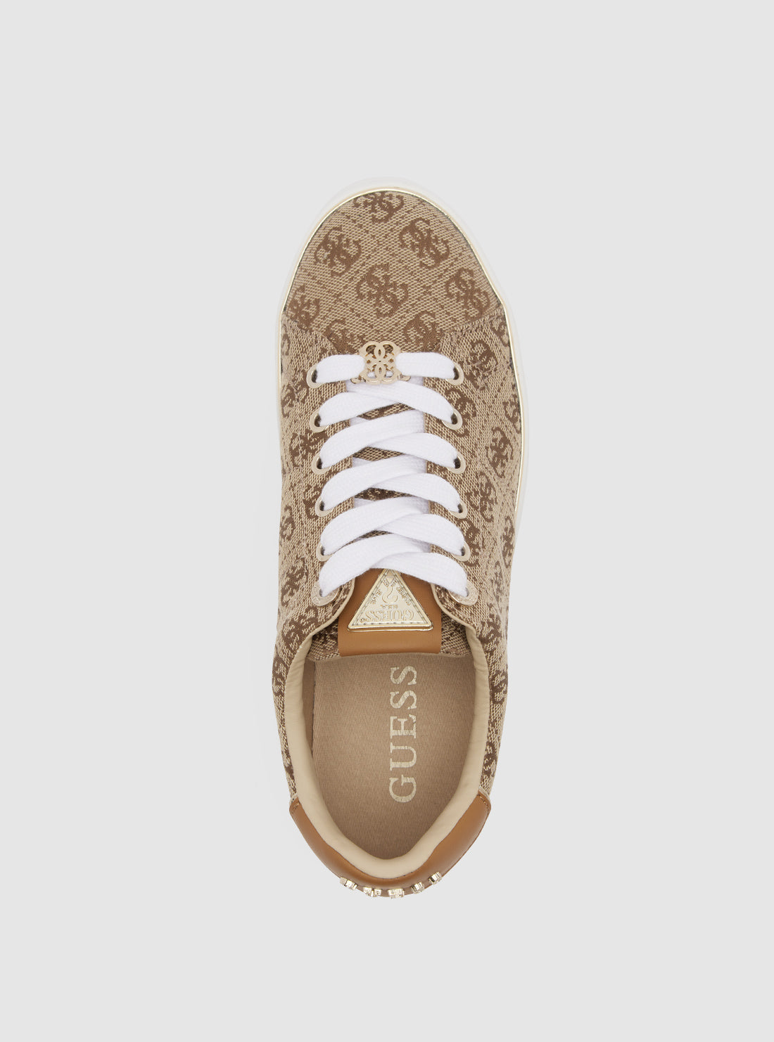 Brown Logo Beary Low-Top Sneakers