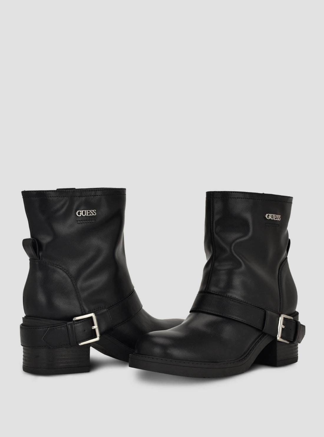 GUESS Footwear Black Benji Ankle Boots BENJI Front Side View