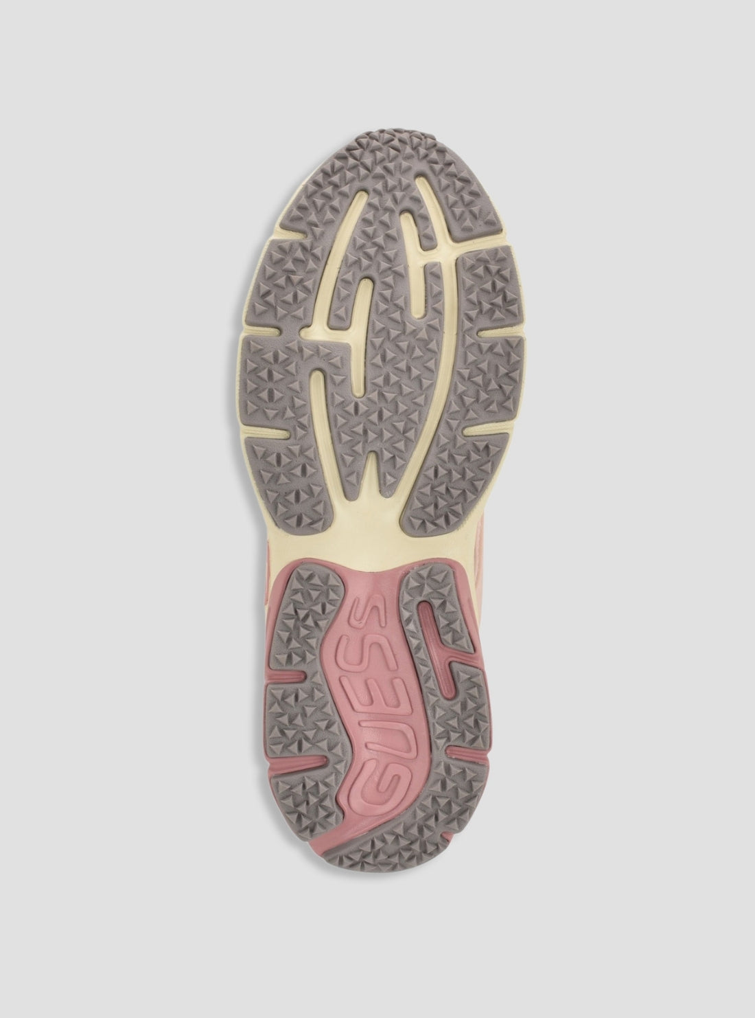 GUESS Womens Pink Multi Bevalli Sneakers BEVALLI Bottom View