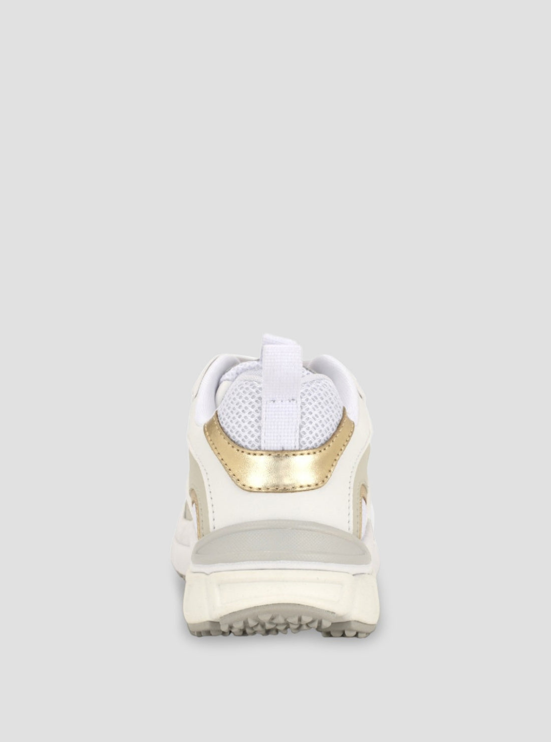GUESS Womens White Bevalli Sneakers BEVALLI Back View