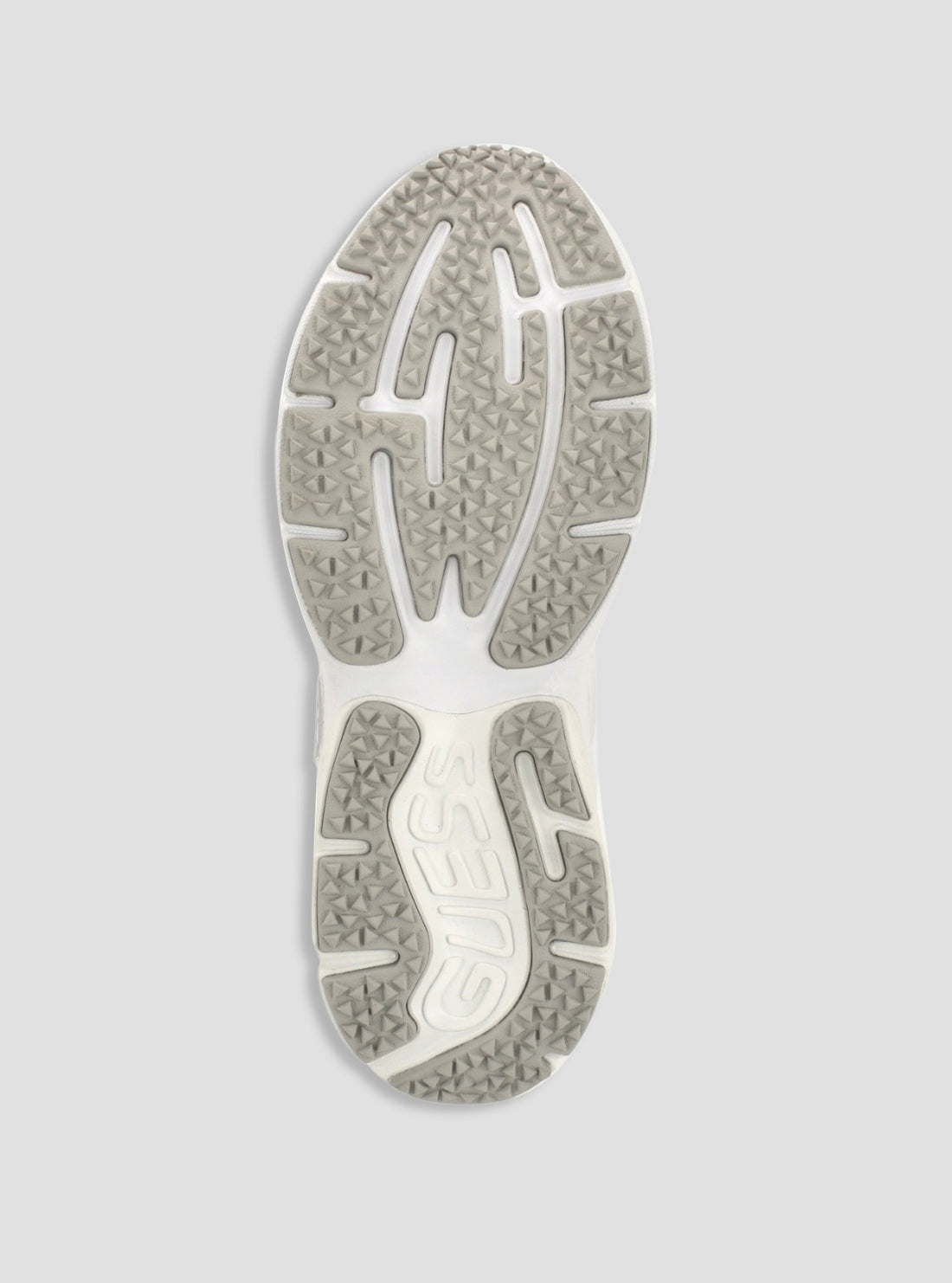GUESS Womens White Bevalli Sneakers BEVALLI Bottom View