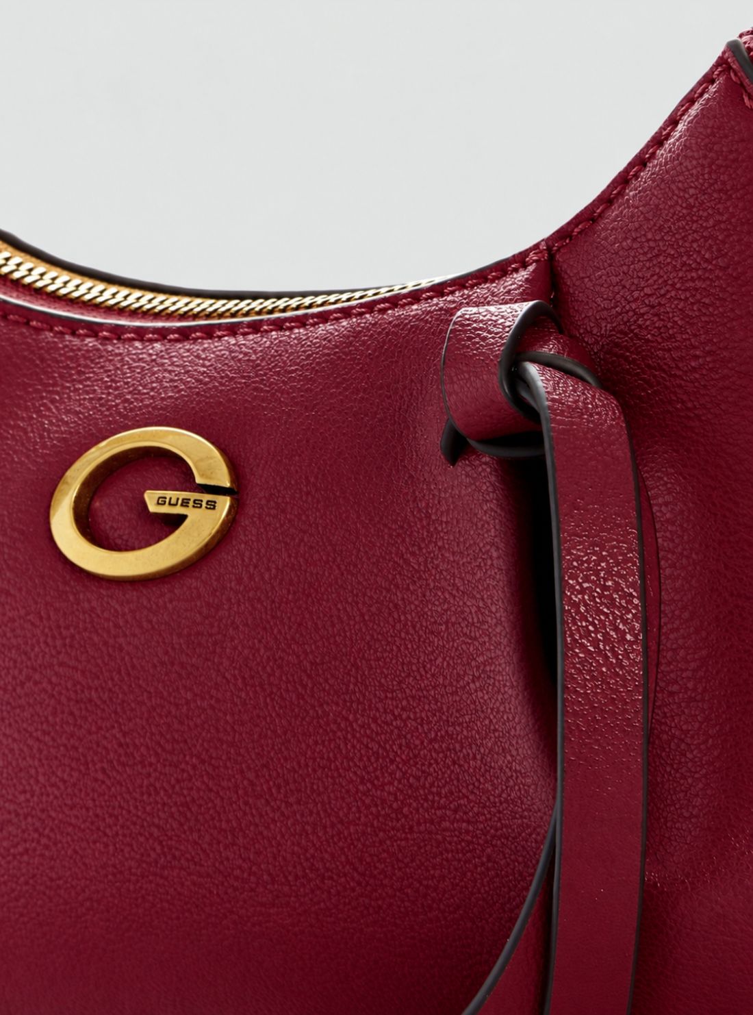 GUESS Womens Red Allegra Shoulder Crossbody Bag BG223717 Detail View