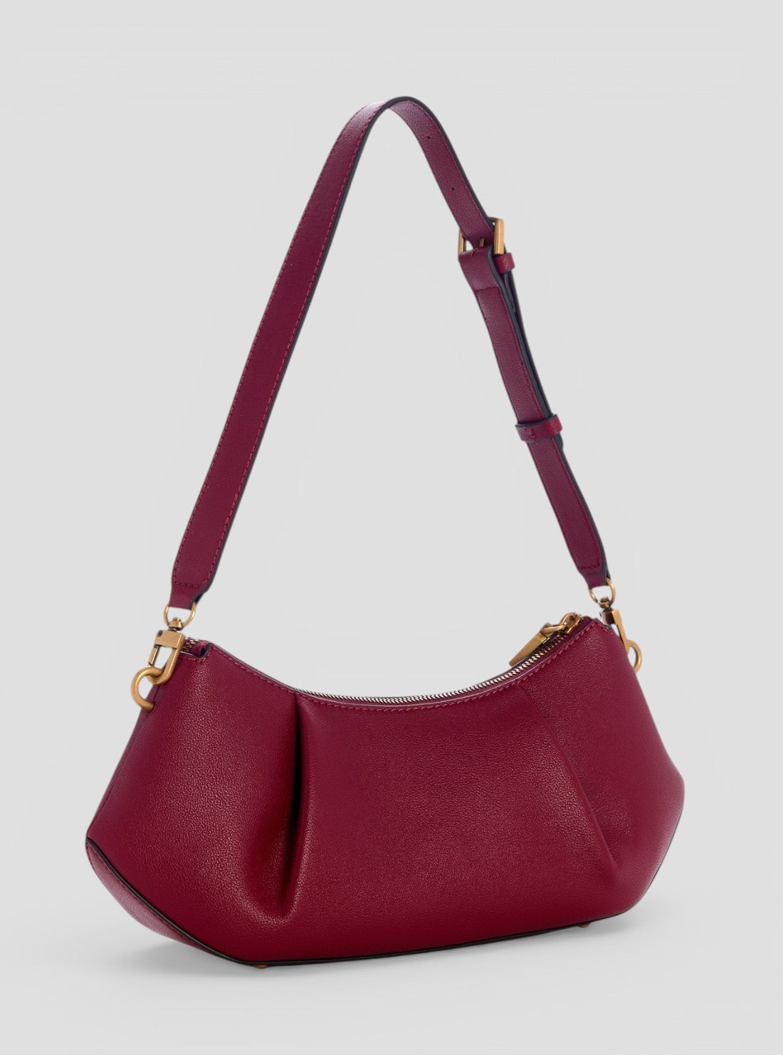 GUESS Womens Red Allegra Shoulder Bag BG223718 Side View