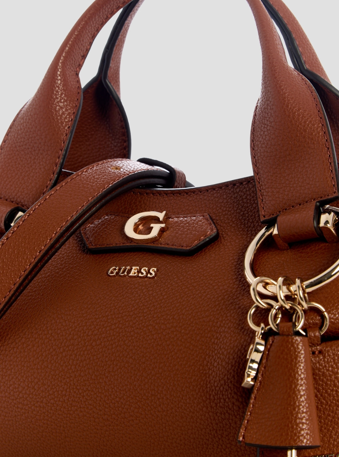 Cognac Suzy Mini Compartment Satchel Bag