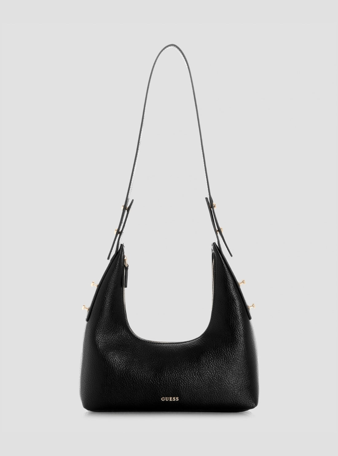 GUESS Womens Black Freya Shoulder Bag BG252617 Front View1