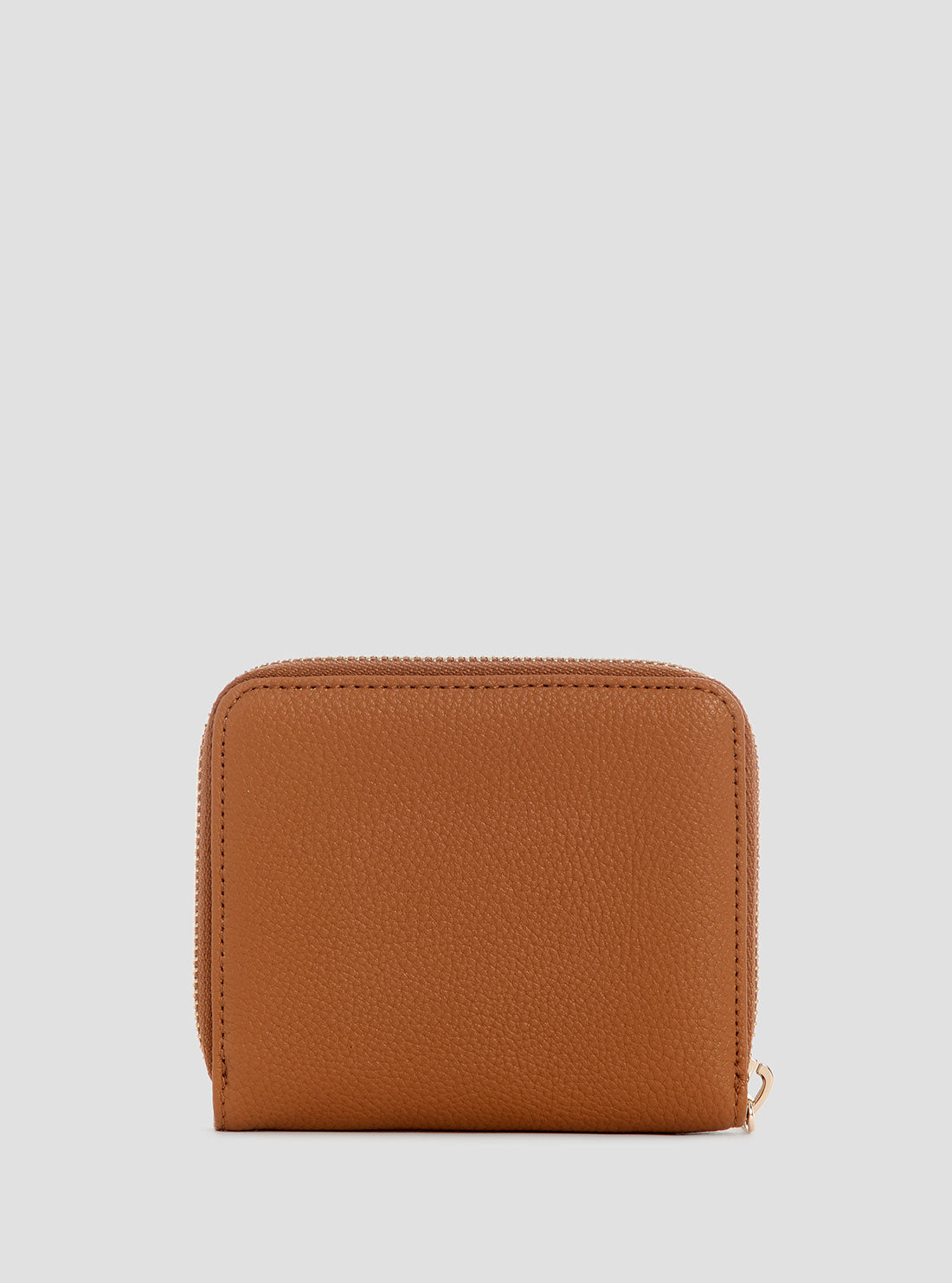 Brown Laurel Small Zip Wallet