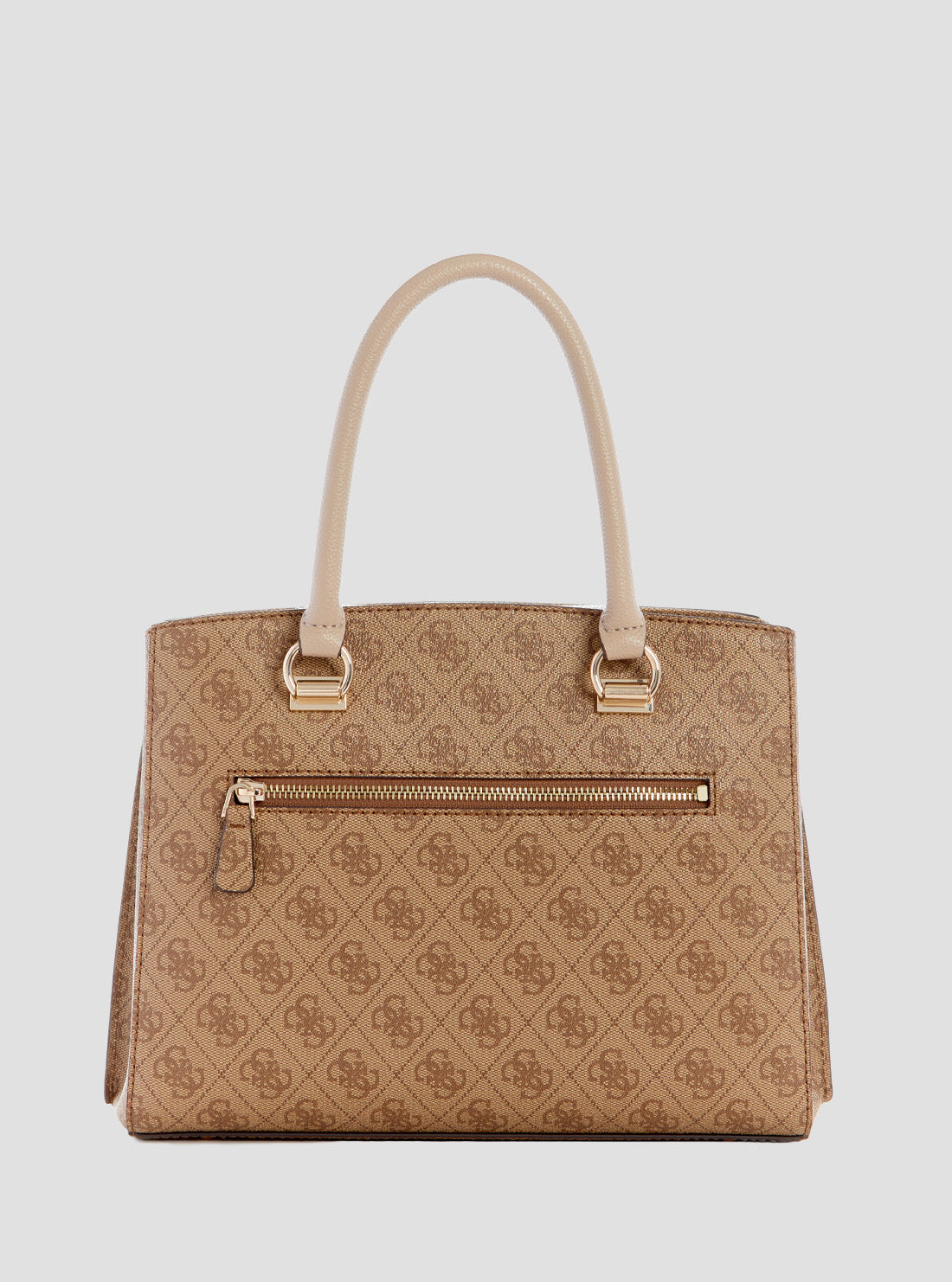 GUESS Women's Brown Logo Noelle Girlfriend Satchel BG787906LTL Back View