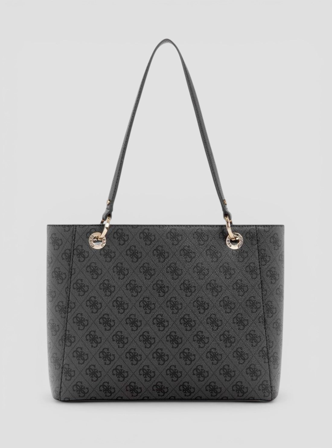 GUESS Womens Black Logo Noelle Small Tote Bag BG787924 Back View