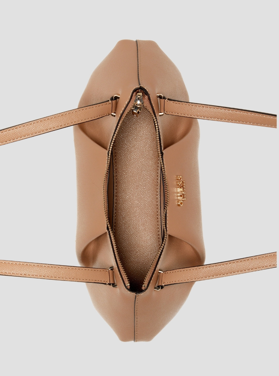 GUESS Womens Beige Amorette Shoulder Satchel Bag BG789808 Inside View