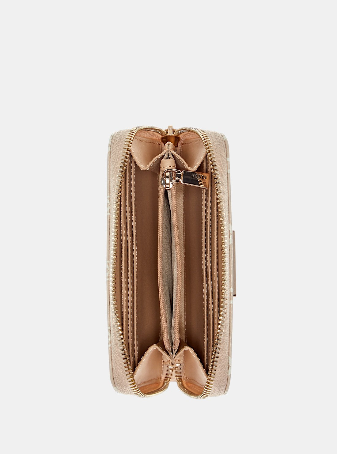 GUESS Womens Brown Amorette Medium Zip Around Wallet BG7898140 Inside View