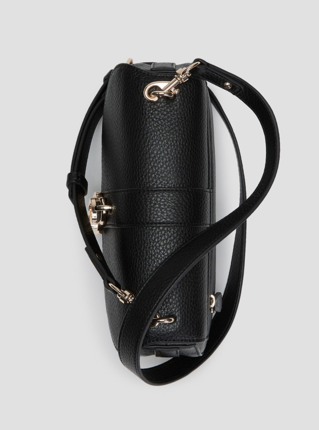 GUESS Womens Black Jessa Flap Crossbody Bag BG836220 Middle View