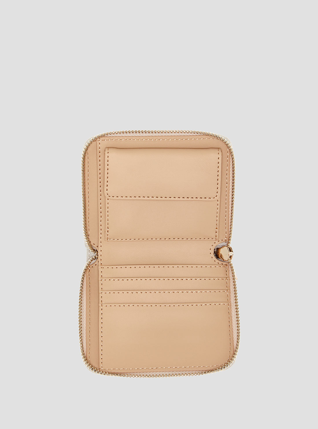 Brown Laurel Small Zip Wallet